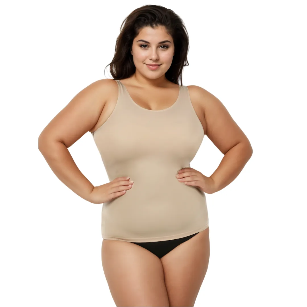 InstantFigure  Scoop Tank Top Plus Size Shapewear WT40021C