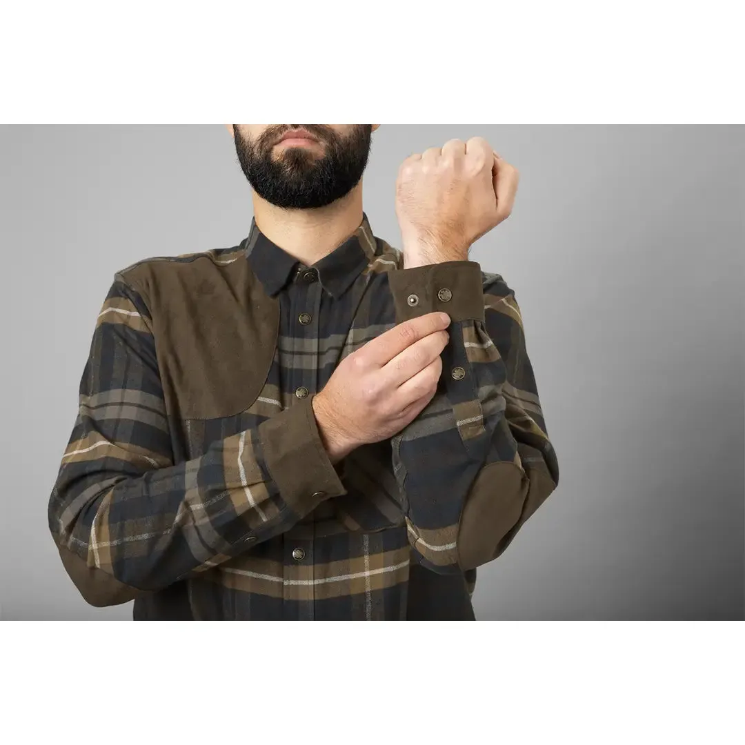 Jarne Shooting L/S Shirt - Dark Olive by Harkila