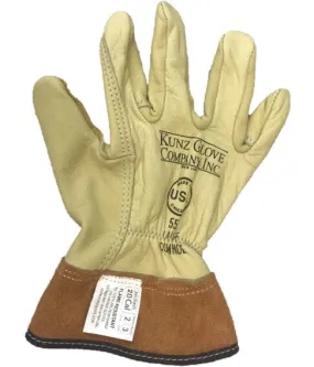 Kunz Cuff Cowhide Drivers Gauntlet Gloves - 552