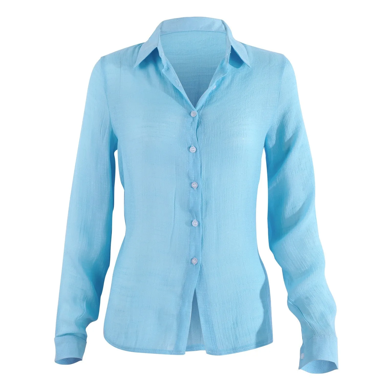 Long Sleeve Casual Linen Blouse