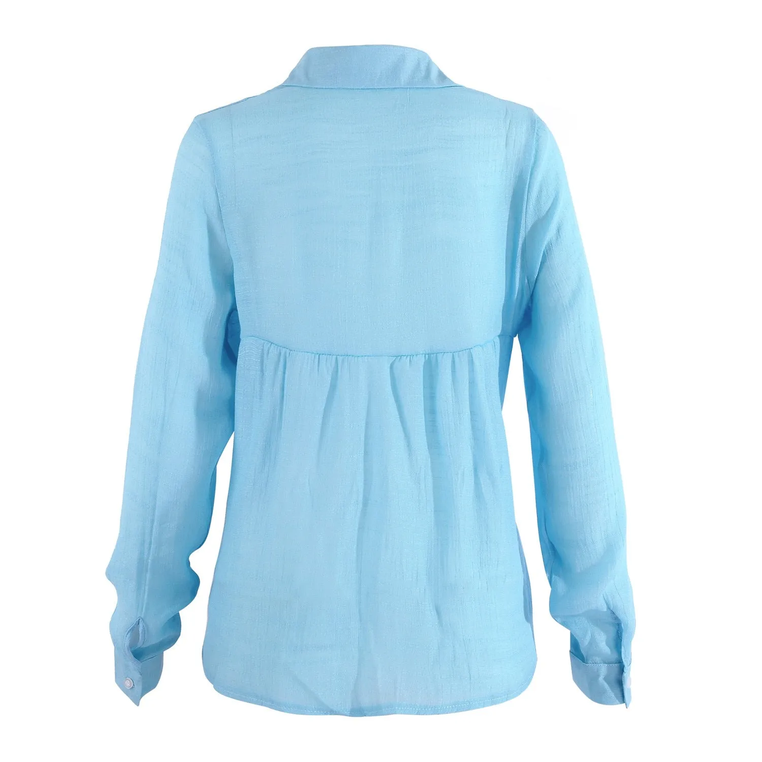 Long Sleeve Casual Linen Blouse