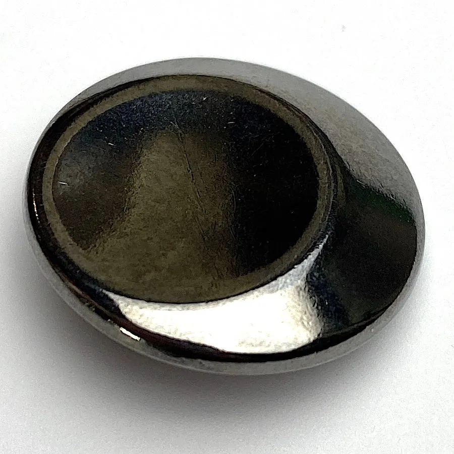 Lunar Graphite, Near-Black Mirror Crescent Button 7/8" / 22mm Shank Back, JHB Germany # FJ-80