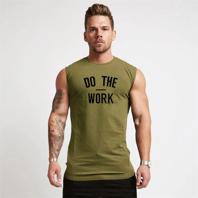 Mens Gym Workout Sleeveless Bodybuilding Fitness Tank Top