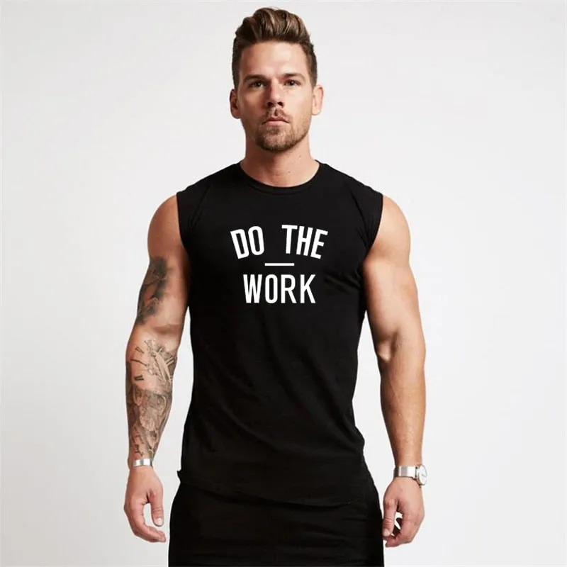 Mens Gym Workout Sleeveless Bodybuilding Fitness Tank Top