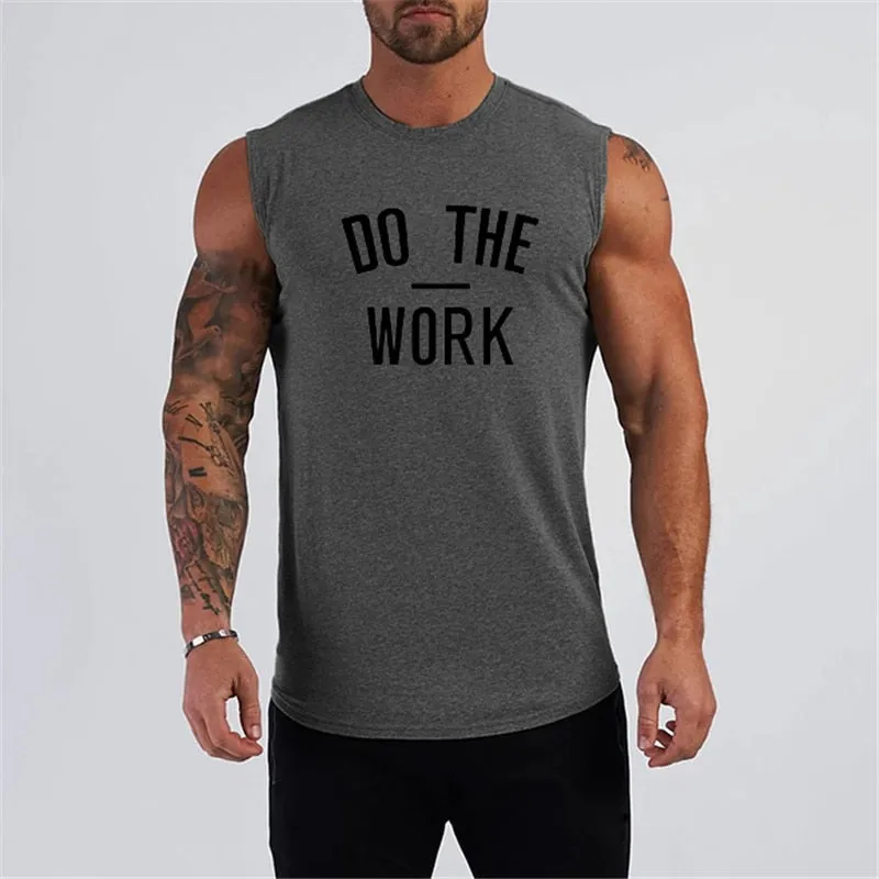 Mens Gym Workout Sleeveless Bodybuilding Fitness Tank Top