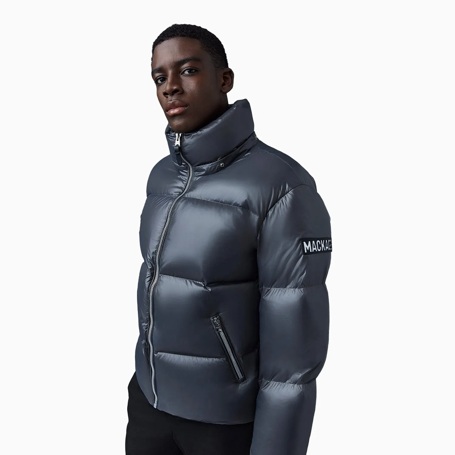 Men's KENT-Z Lustrous Light Down Jacket With Hood