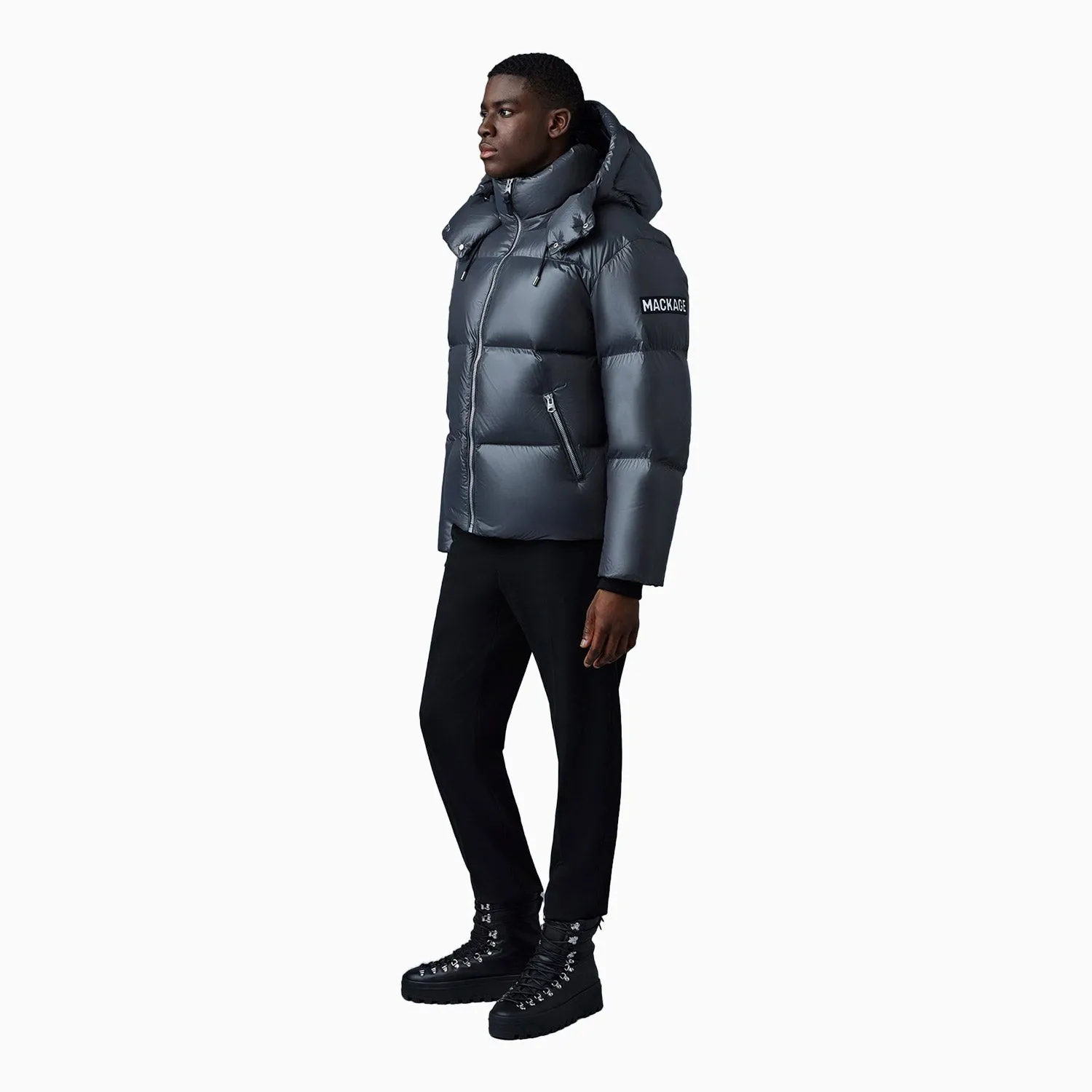 Men's KENT-Z Lustrous Light Down Jacket With Hood