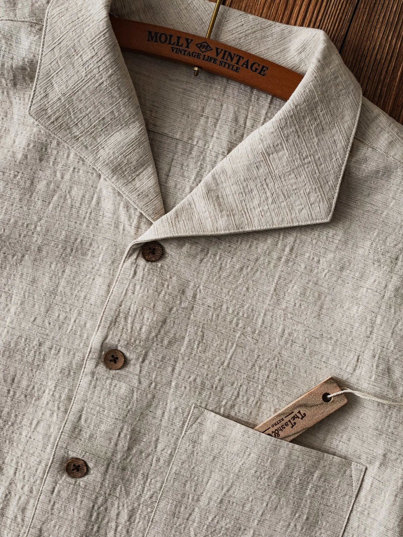 Men's Sailor Flap Collar Linen Shirt