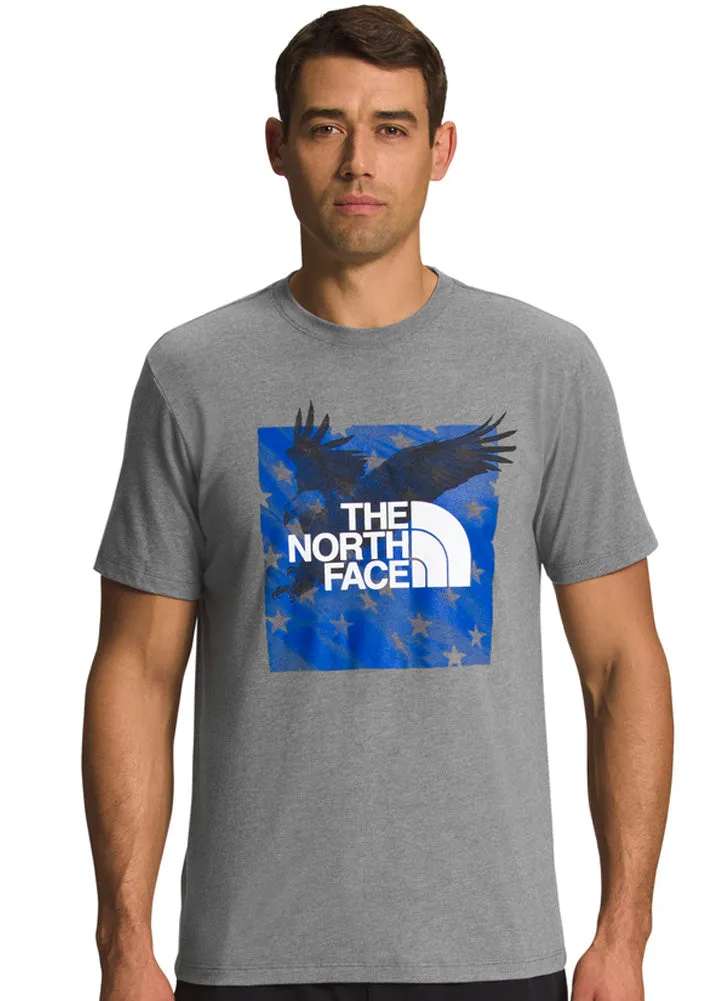 Men's S/S Americana Tee in Medium Grey Heat by The North Face