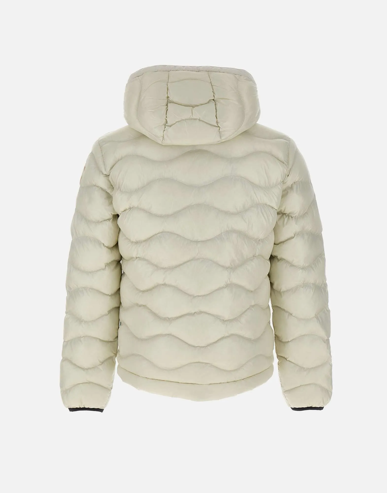 Men's White Down Jacket with Hood