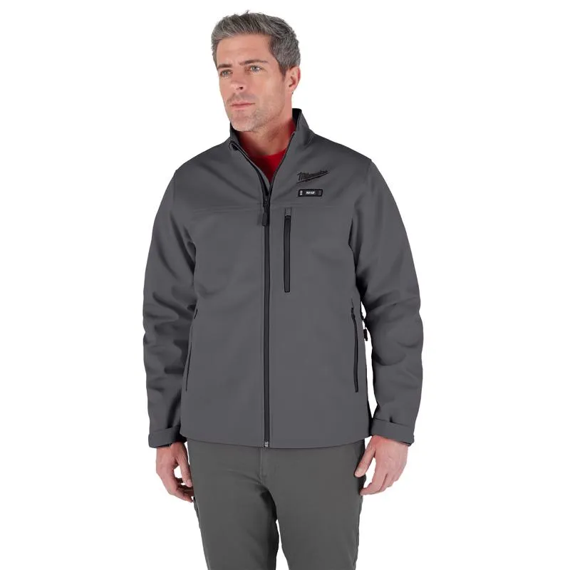 Milwaukee Tool M Unisex Heated Jacket with Charger/Power Source Only Gray