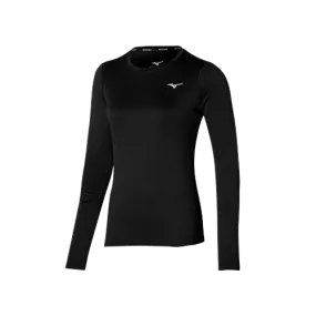 MIZUNO IMPULSE LS TEE - WOMENS - BLACK