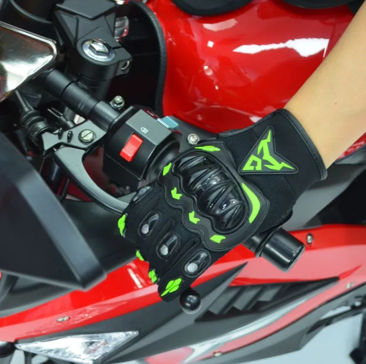 MOTOCENTRIC 13-MC-010 Touch Screen Motorcycle Breathable Gloves, Specification: XL(Green)