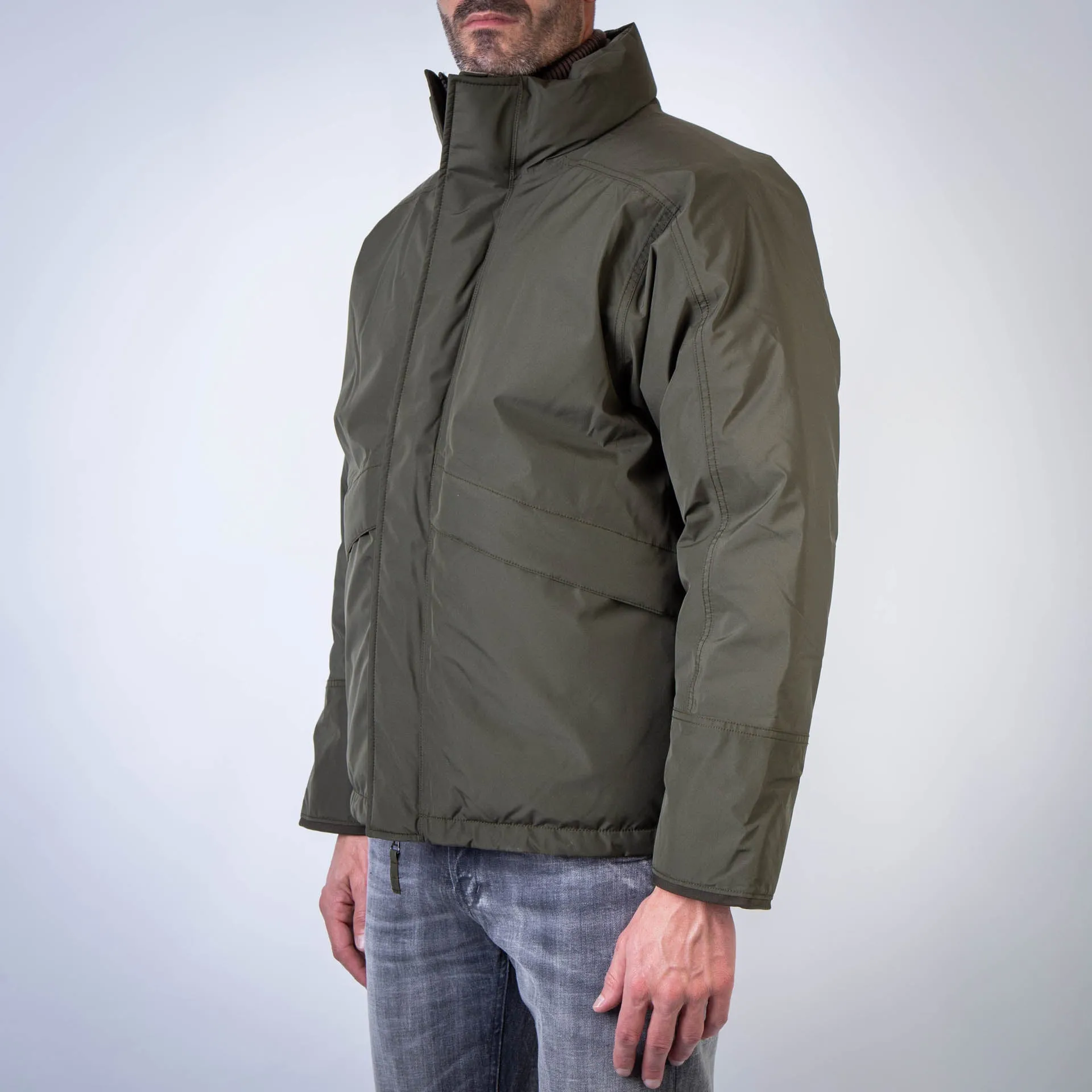 NANAMICA DOWN JACKET SUAF354E KHAKI GREEN