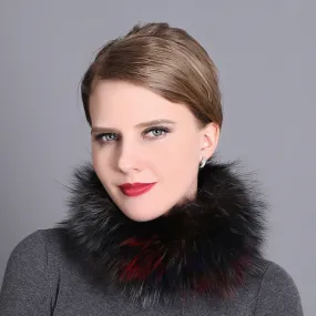 Neck scarf, female winter fur collar, small neck scarf, thickened warm scarf, fox fur