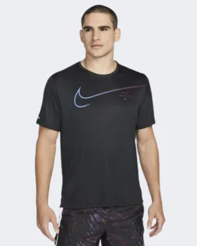 Nike Dri-Fit Division Miler Gx Men Running T-Shirt Black