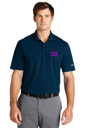 Nike Dri-FIT Micro Pique Customized Polos, Navy