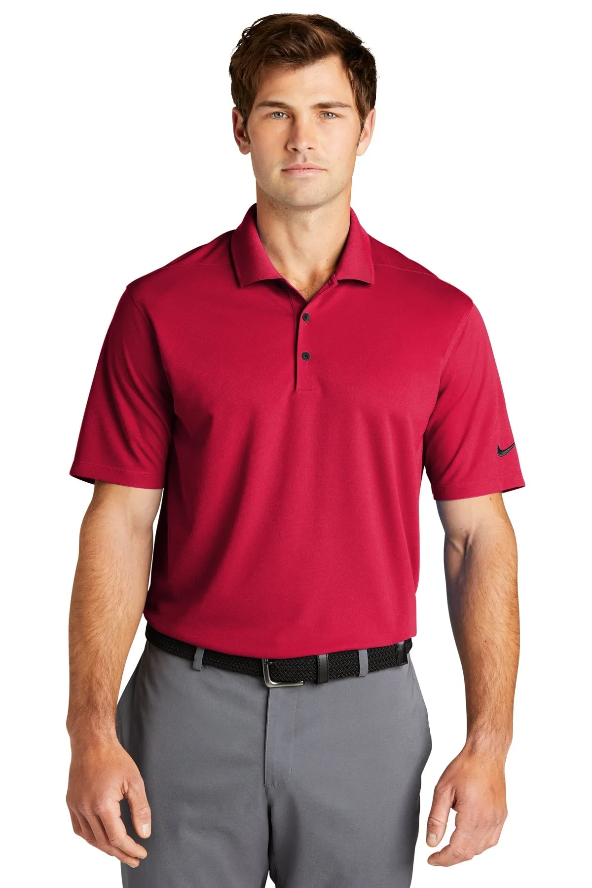 Nike Dri-FIT Micro Pique Customized Polos, University Red