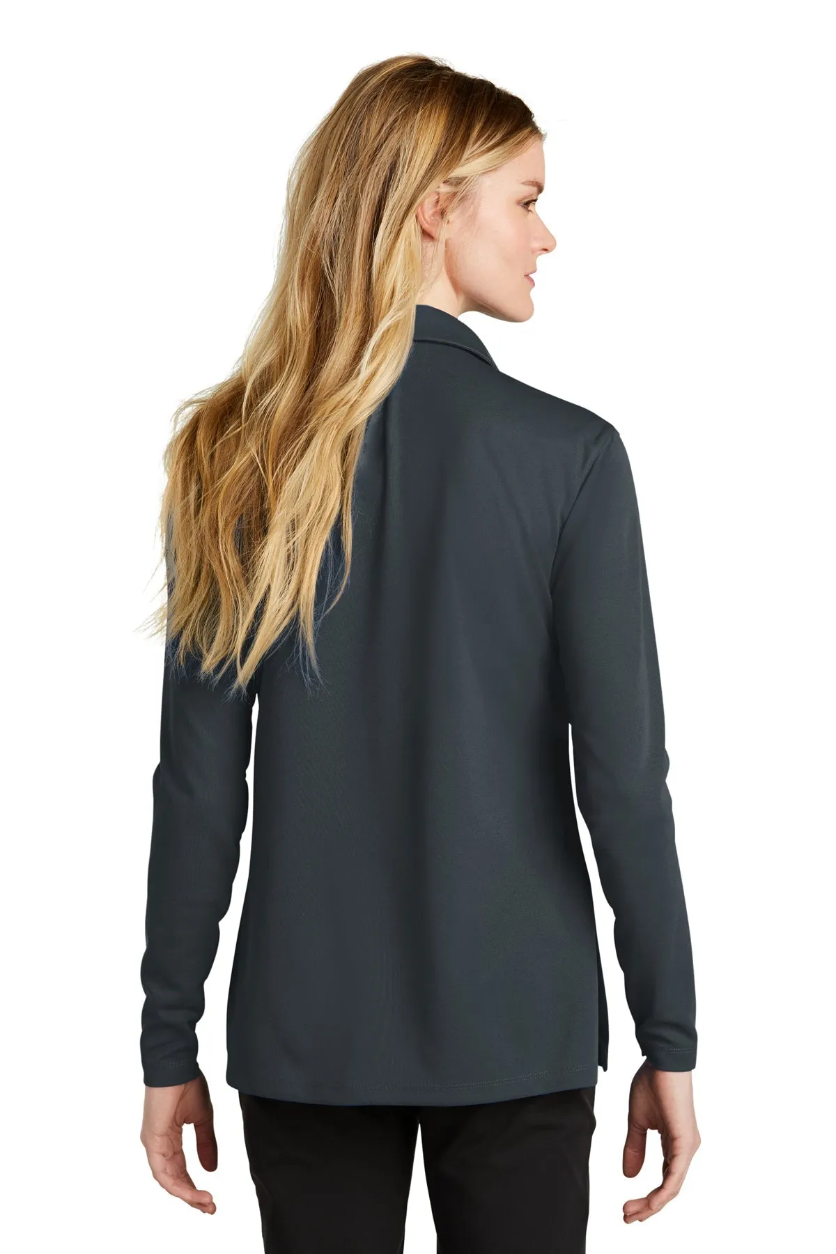 Nike Ladies Dri-FIT Long Sleeve Polo Anthracite [CR Powered by Epiroc]