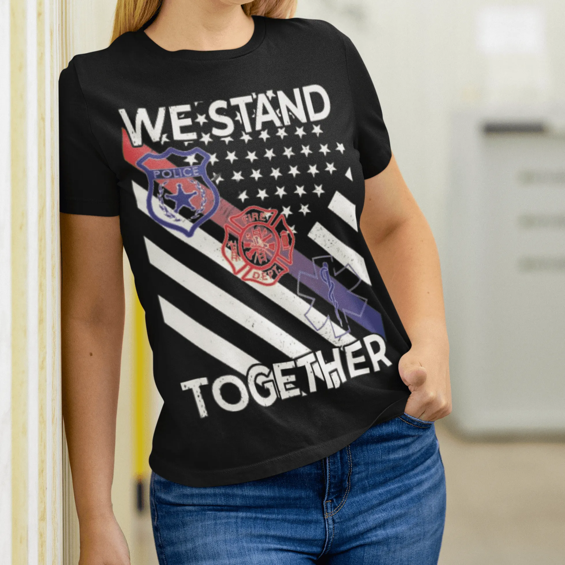 Occupation T-shirt We Stand Together Short Sleeve 100% Cotton Crew Neck Top