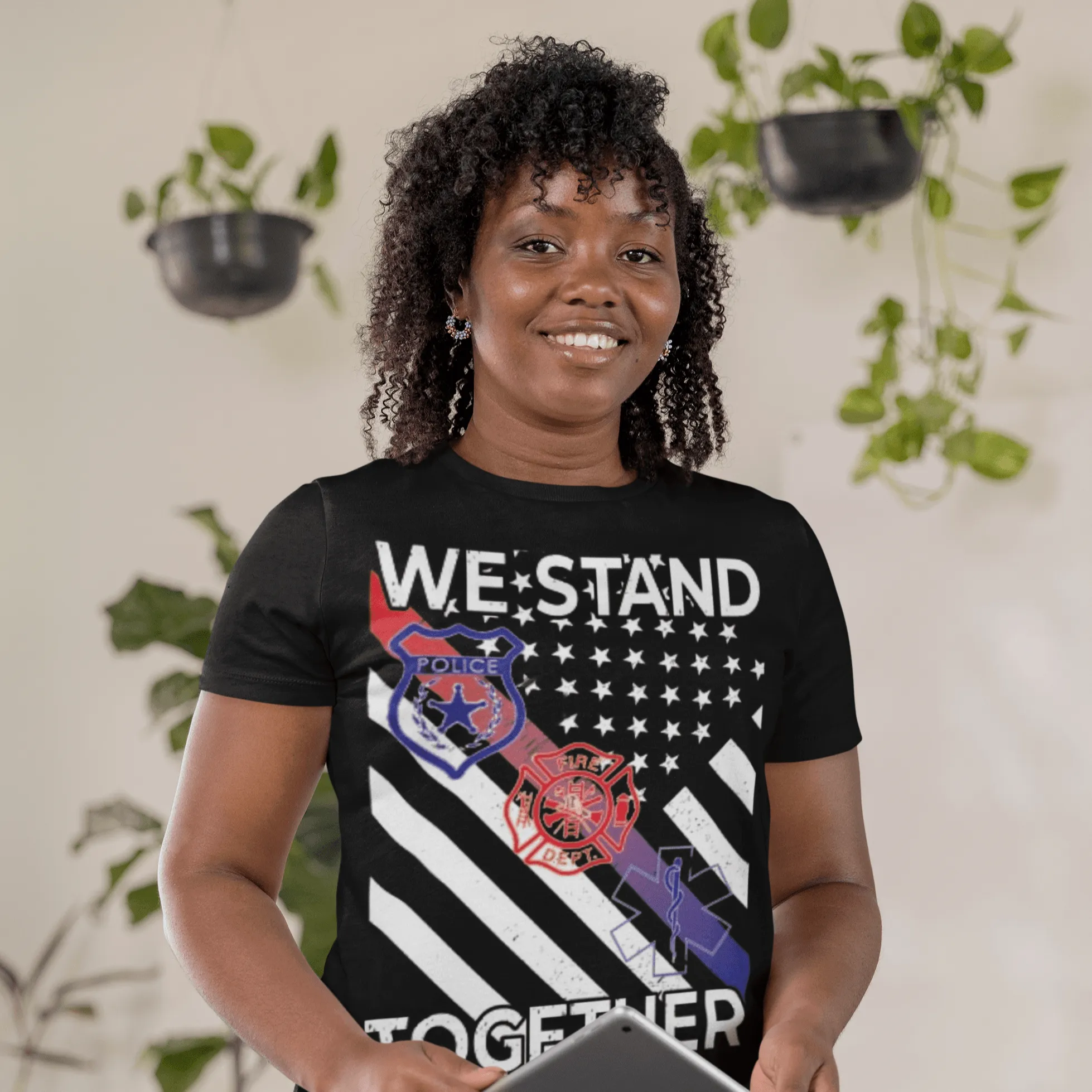 Occupation T-shirt We Stand Together Short Sleeve 100% Cotton Crew Neck Top