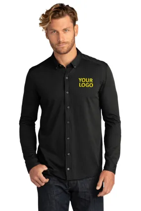 OGIO Code Stretch Long Sleeve Button-Up Blacktop