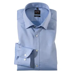 OLYMP LEVEL FIVE BODY FIT UNDER BUTTON DOWN COTTON STRETCH SLIM FIT FORMAL SHIRTS - SKY BLUE 0464/64