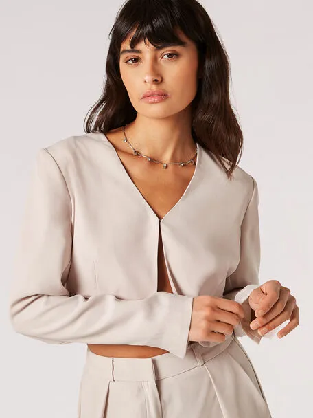 Open Angled Cropped Bolero