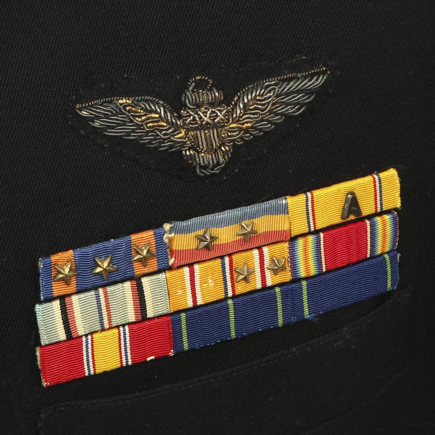 Original U.S. WWII Navy Fighter Squadron VF-72 Highly Decorated Named Service Coat with Original Documents