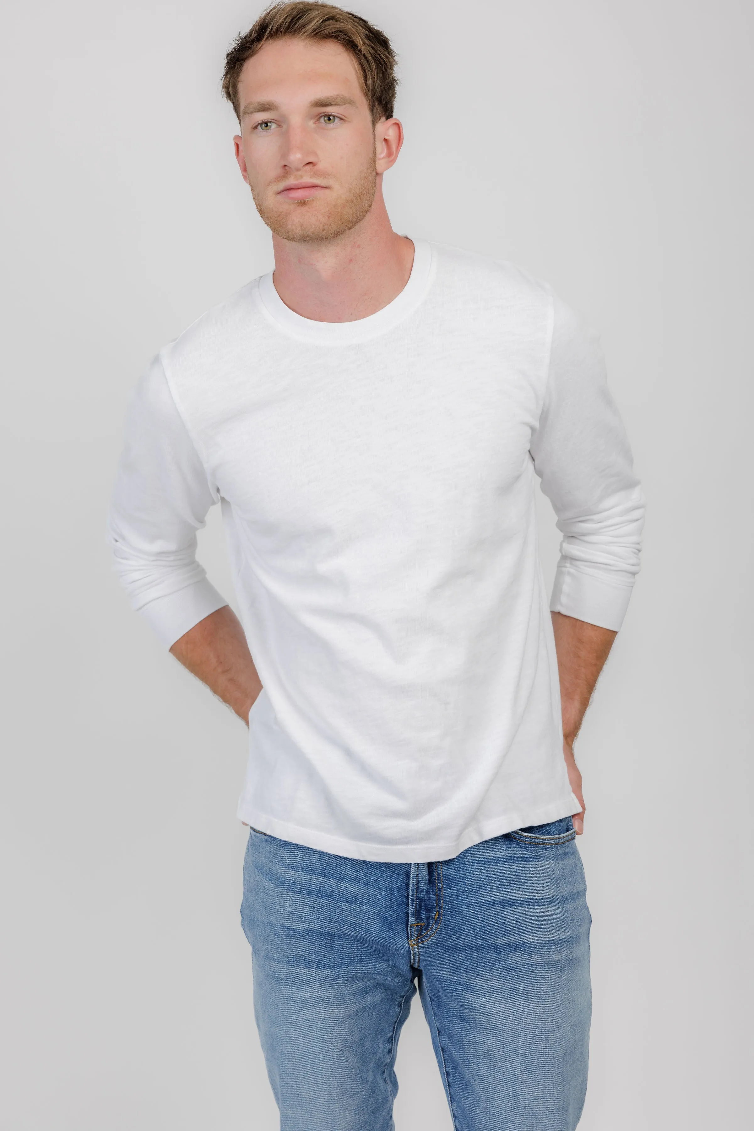 Presley Long Sleeve Shirt in White