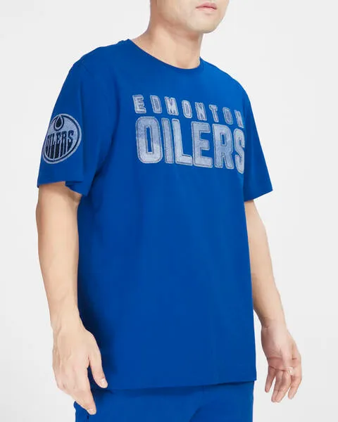 Pro Standard NHL Men's Edmonton Oilers Varsity Blues T-Shirt