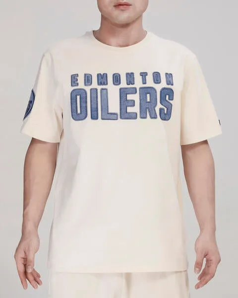 Pro Standard NHL Men's Edmonton Oilers Varsity Blues T-Shirt