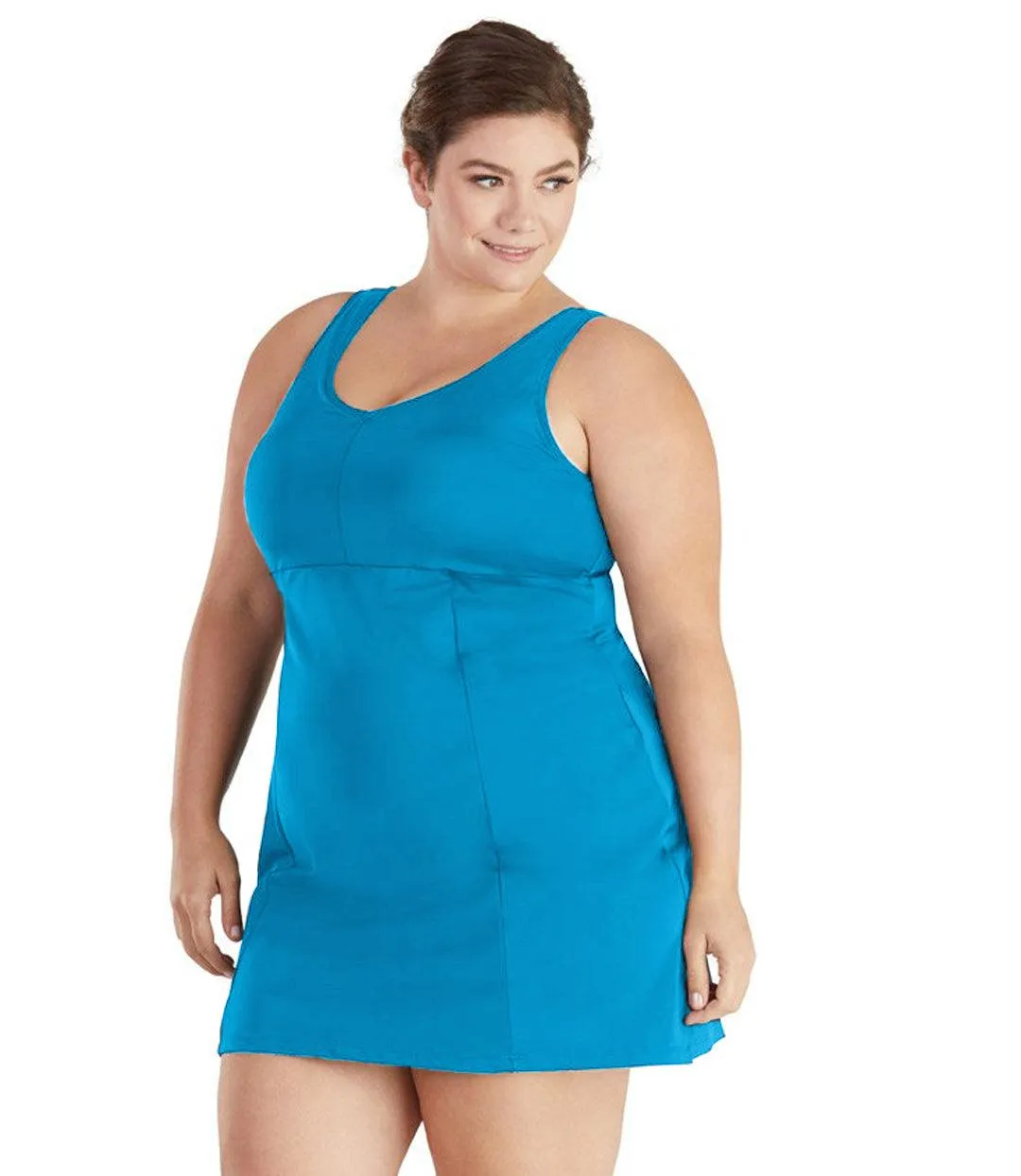 QuikEnergy Swim Dress Turquoise - FINAL SALE