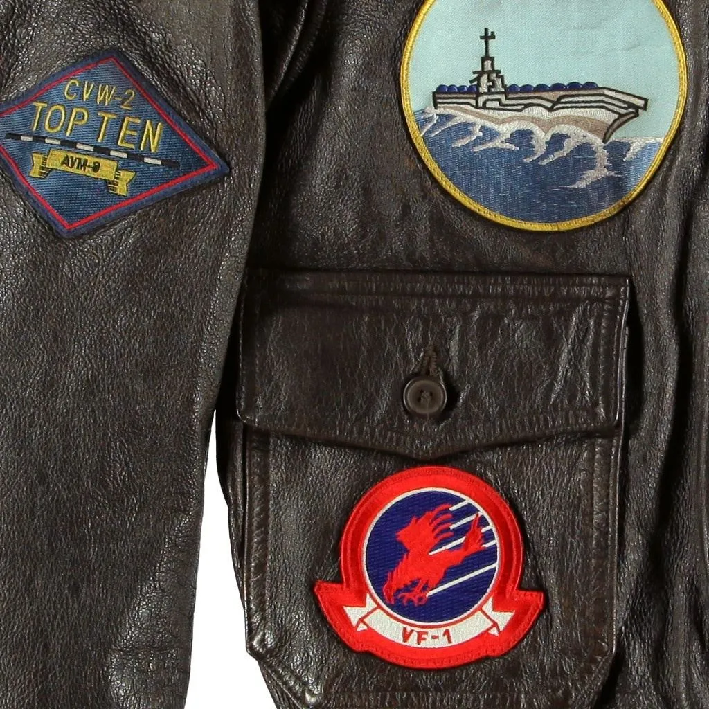 "MOVIE HEROES"© TOP GUN NAVY G-1 FLIGHT JACKET