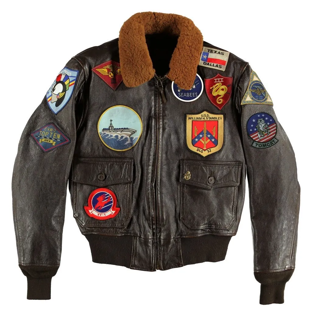 "MOVIE HEROES"© TOP GUN NAVY G-1 FLIGHT JACKET