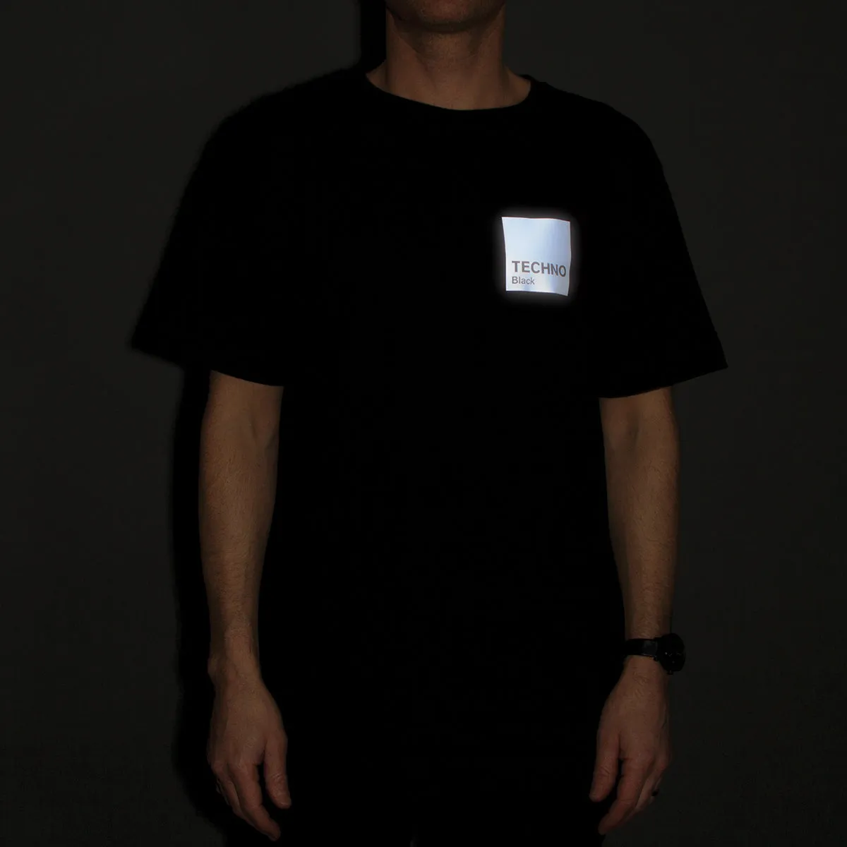 Reflective Box Techno Black - Tshirt - Black