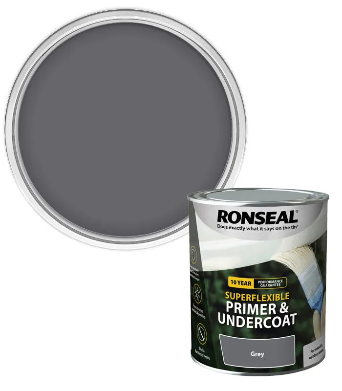 Ronseal 10 Year Superflexible Wood Primer & Undercoat - 750ml