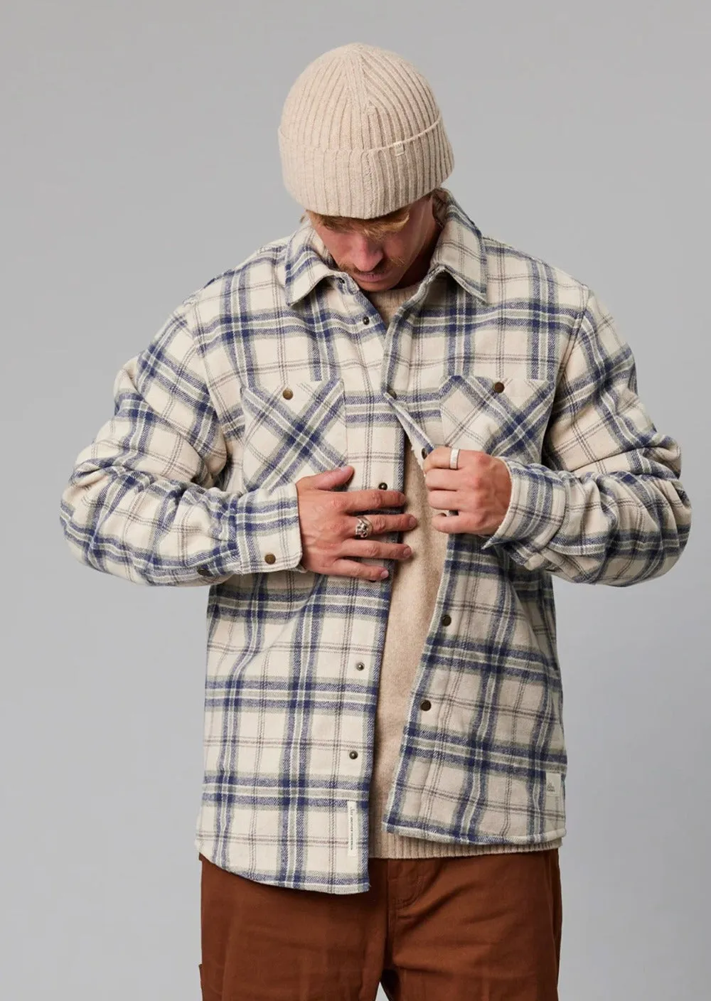 Seaport Sherling Shirt Sand Check