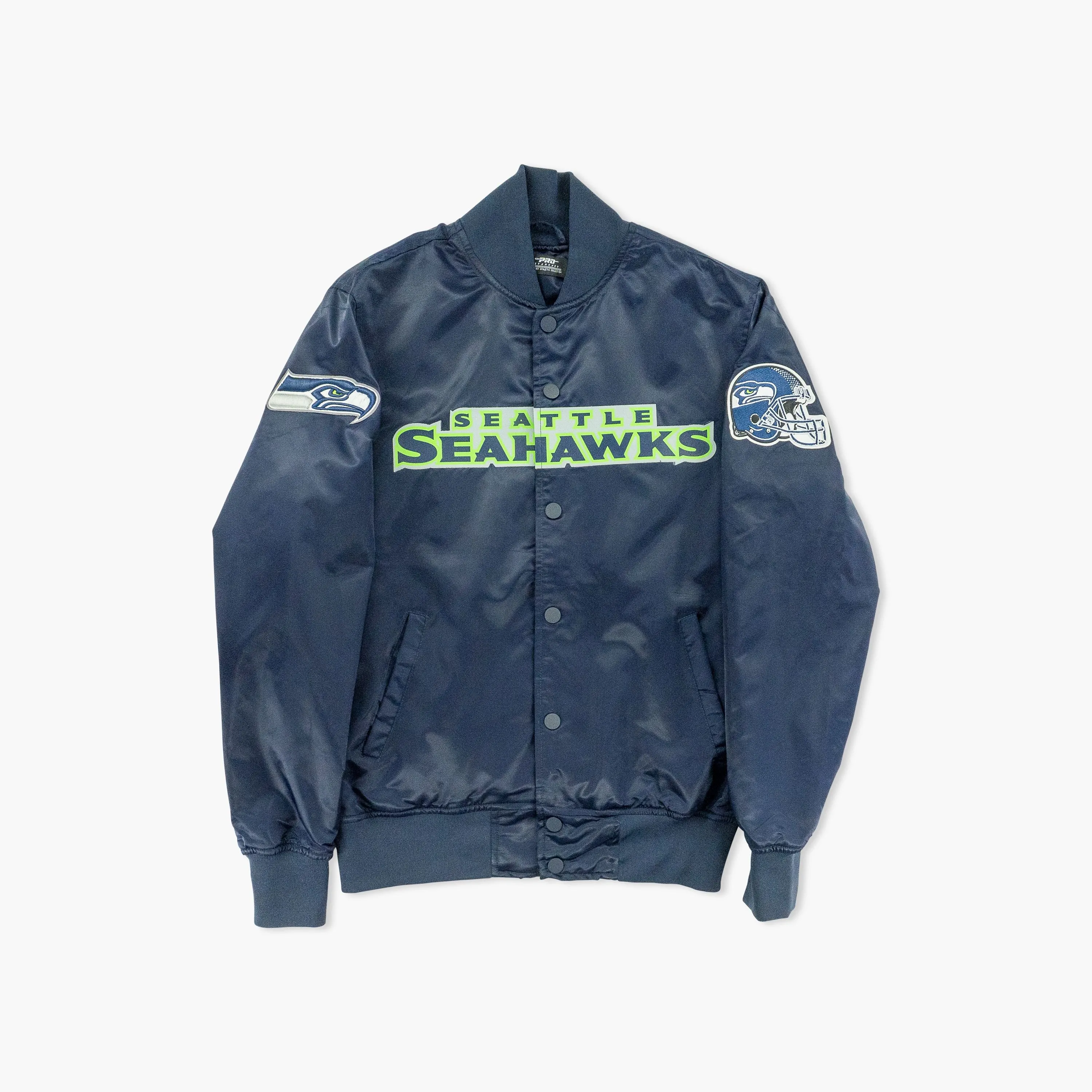 Seattle Seahawks Navy Satin Jacket