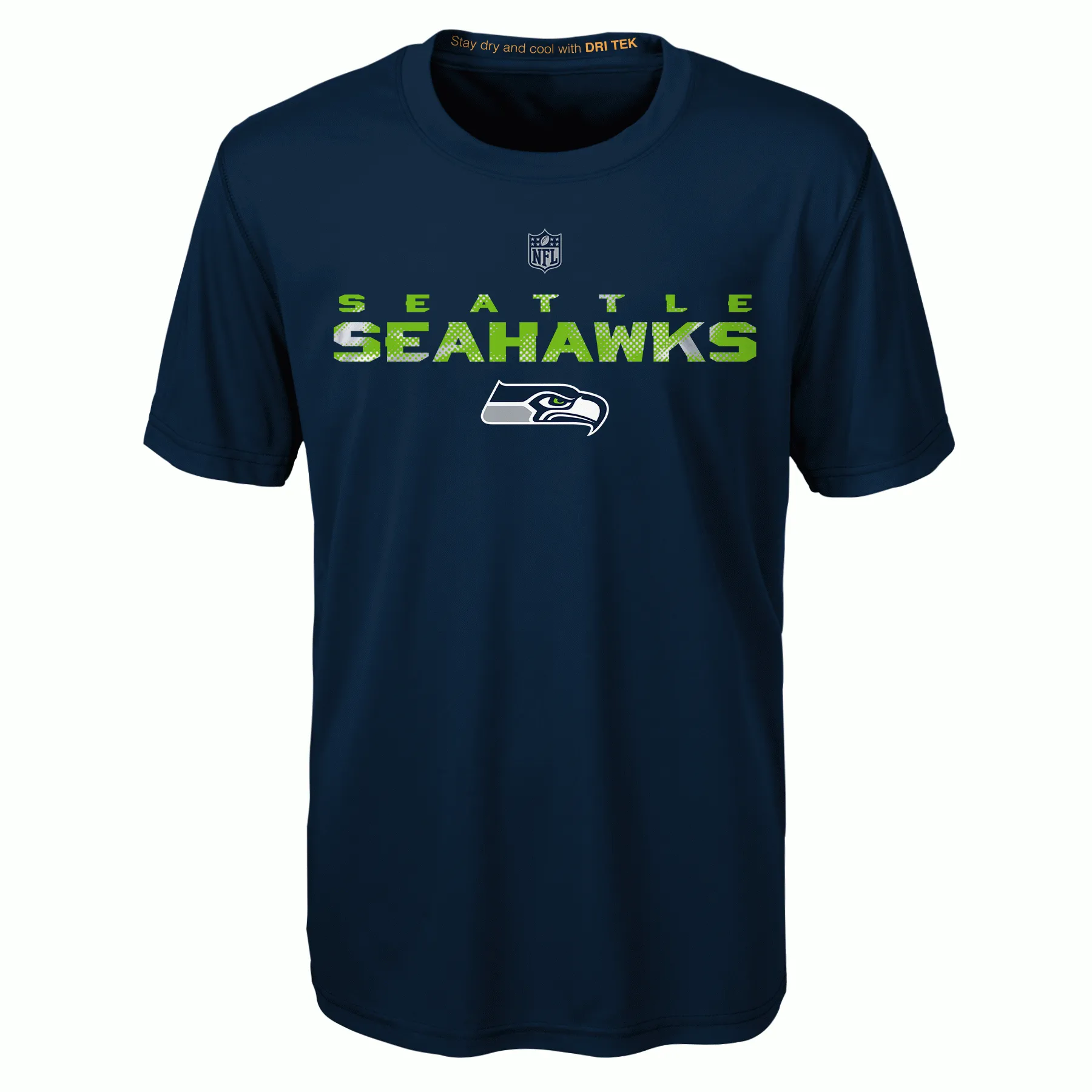 Seattle Seahawks Youth Reflective Dri-Tek Short Sleeve Shirt