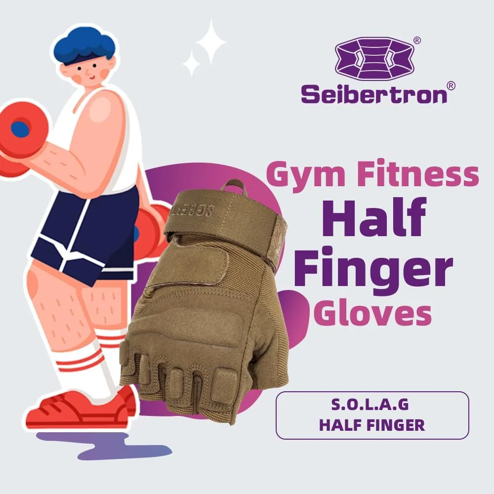 Seibertron S.O.L.A.G 1/2 Finger / Fingerless / Half Finger Multi-function Sports Gloves