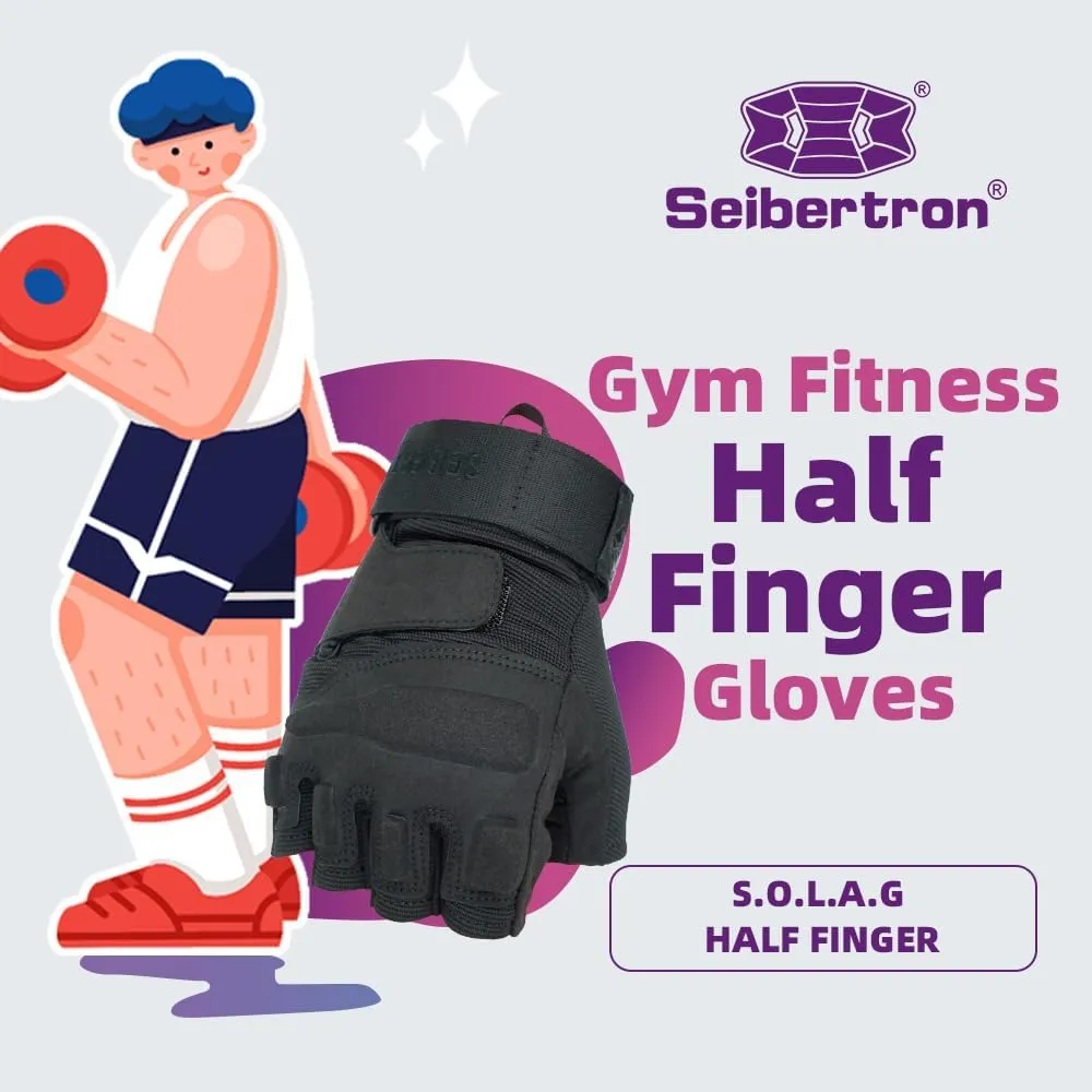 Seibertron S.O.L.A.G 1/2 Finger / Fingerless / Half Finger Multi-function Sports Gloves