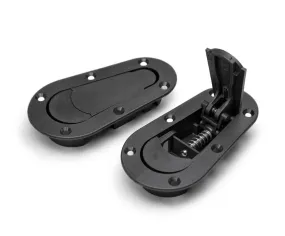 Seibon HOODPINS-120-7000 AeroCatch Plus Flush Hood Latch and Pin Kit - Black - no lock - Seibon Edition