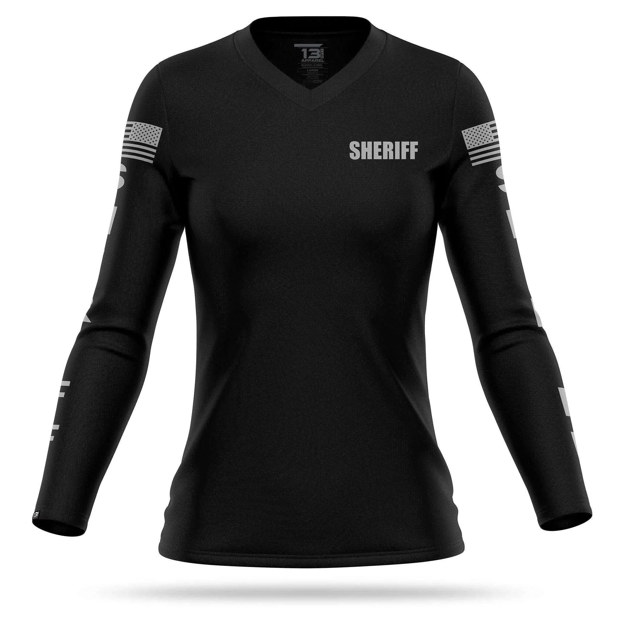 [SHERIFF] Women's Performance Long Sleeve [BLK/GRY]