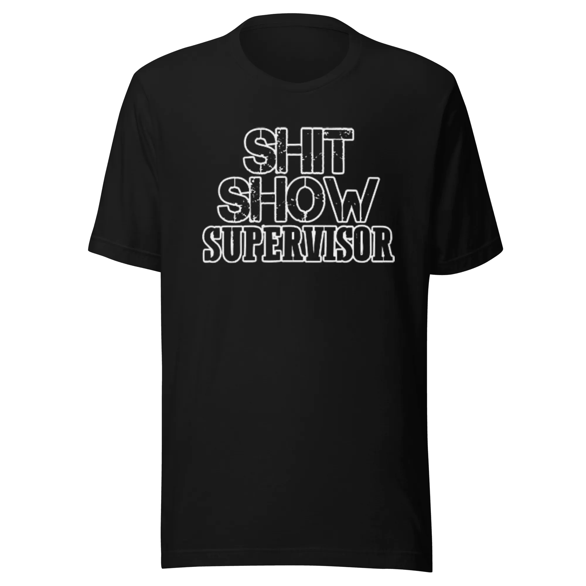 Short Sleve T-shirt Shit Show Supervisor Ultra Soft Cotton Unisex Crewneck Top