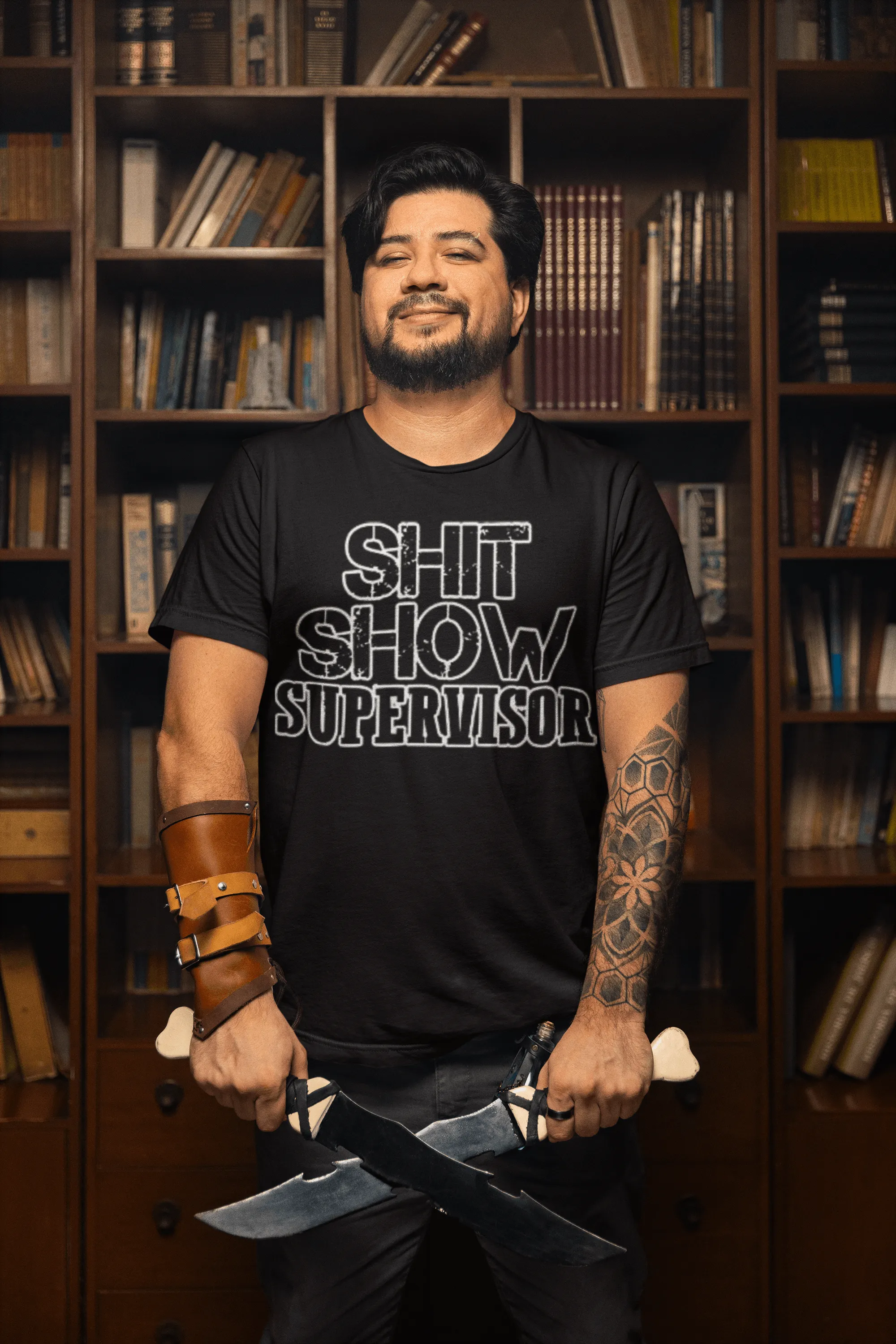 Short Sleve T-shirt Shit Show Supervisor Ultra Soft Cotton Unisex Crewneck Top