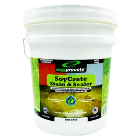 SoyCrete Concrete Stain & Sealer, Factory Tinted, 5 Gallon (Semi - Solid)