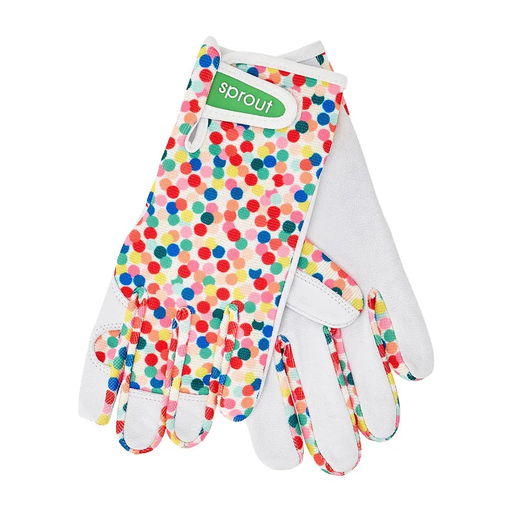 Sprout Goatskin Gloves - Confetti