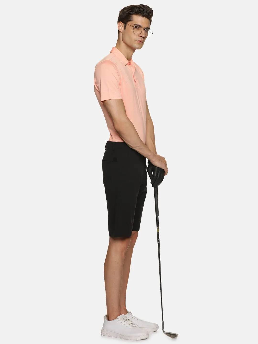 Styzen Mens Peach Golf Polo T- Shirt