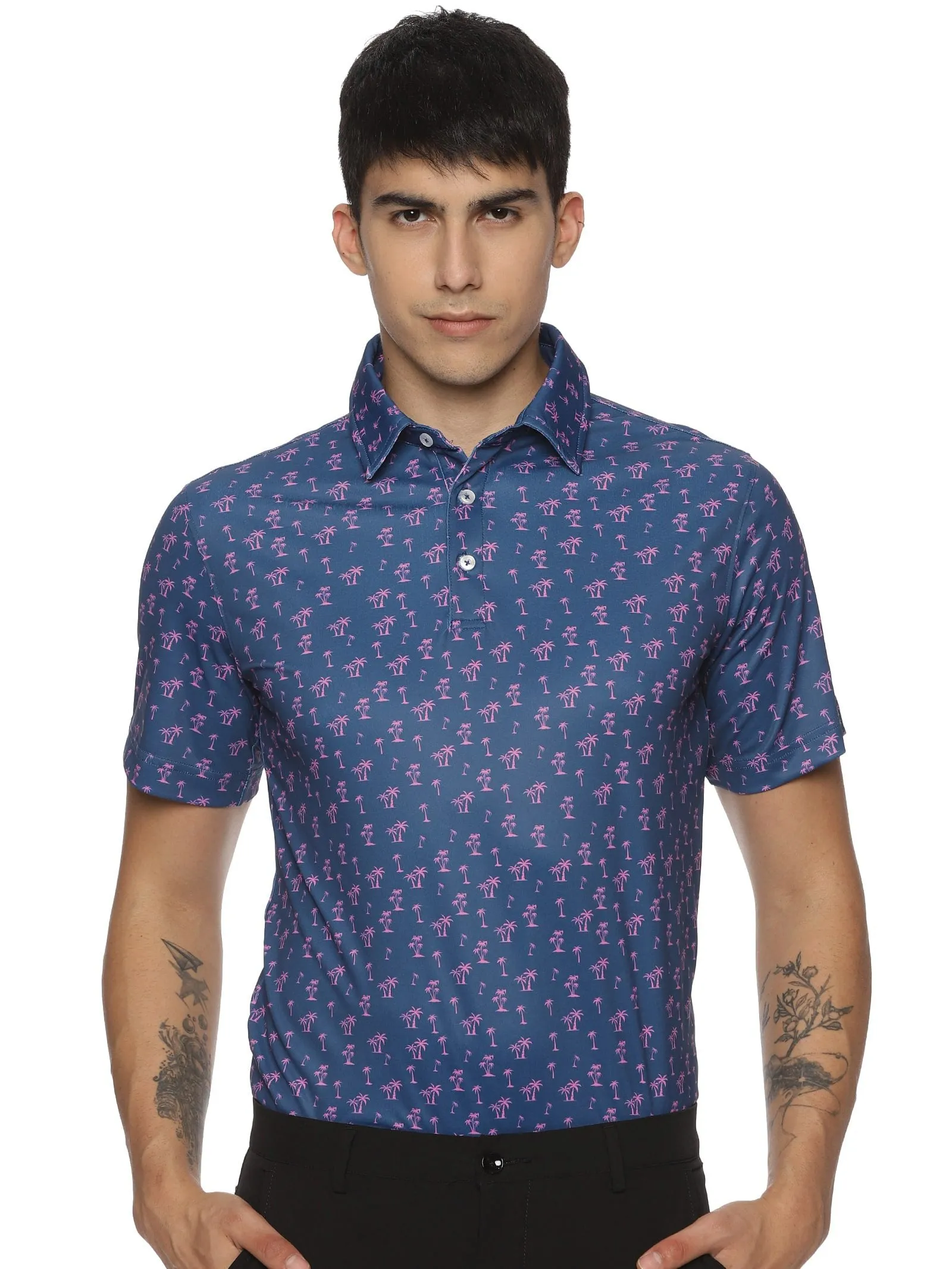 Styzen Violet Vacation Men's Golf Polo T-shirt